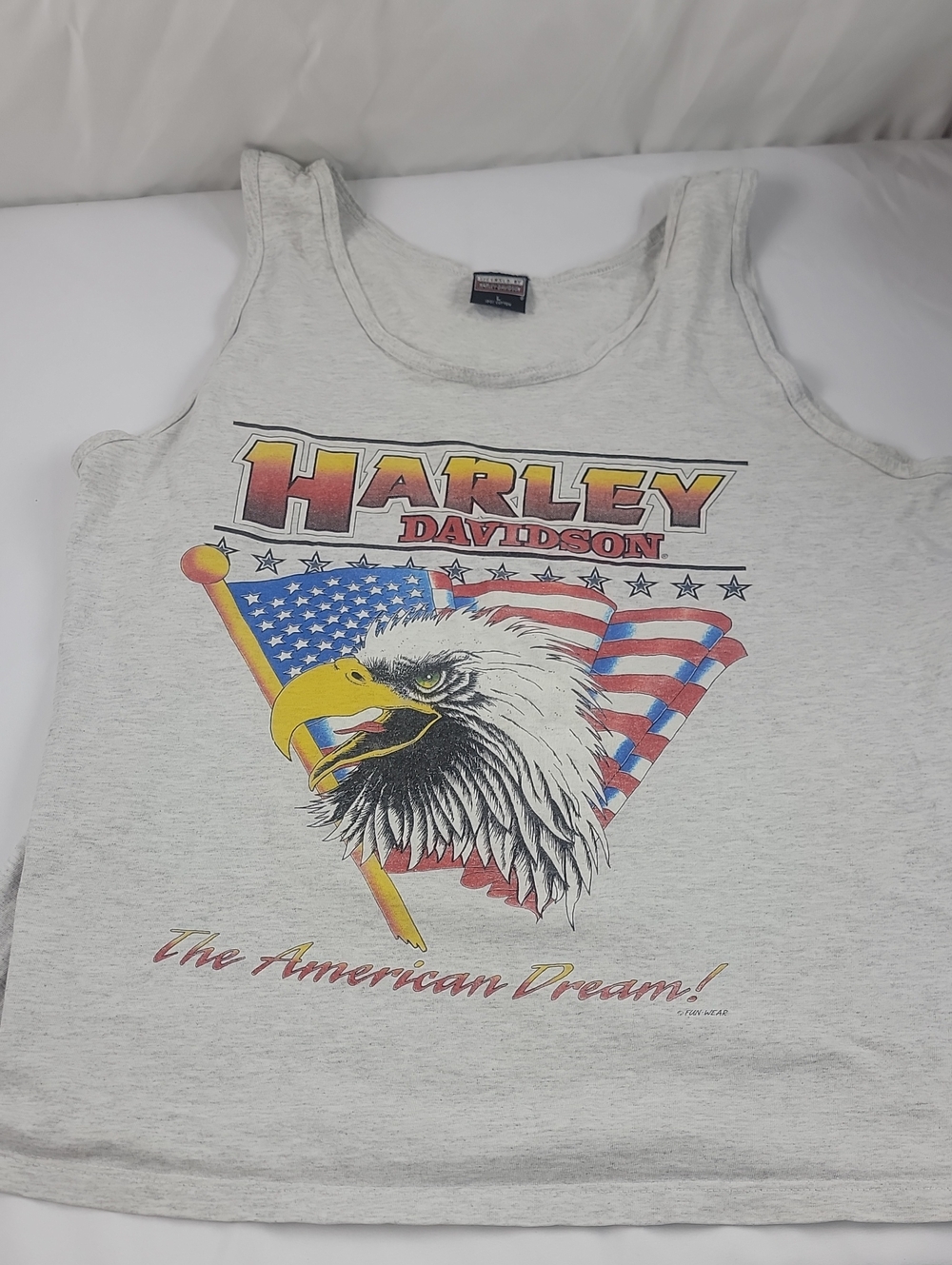 Vintage 80's Harley Davidson Fun Wear American Dream Eagle Mens Large